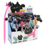 Gelové pero JUNIOR Black Cat 0,5 mm - modré