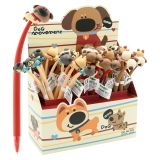 Gelové pero JUNIOR Dog 0,5 mm - modrá náplň (mix /cena 1ks)