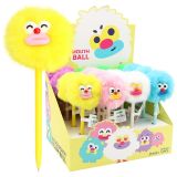 Gelové pero JUNIOR Sausage Mouth PomPom 0,5 mm, modrá náplň (mix barev)