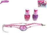 Glamour sada krásy s laky na nehty 5ml 2ks a náramkem v krabičce