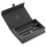 GP PARKER IM Achromatic Black BT + černé PU pouzdro