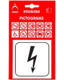 Informačná samolepka Elektrické zariadenie (8 x 8 cm)