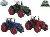 Kids Globe Farming traktor kov 12cm na zpětný chod 3barvy 9ks v DBX Kids Globe Farming traktor kov 12cm na zpětný chod 3barvy 9ks v DBX