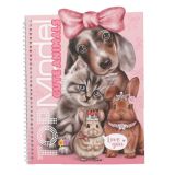 Kreativní samolepkový bloček Top Model - Cute Animals Dress Me Up