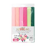 Krepový papír JUNIOR 100x25 cm BLOOM Florist (sada 6 ks)