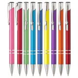 Kuličkové kovové pero ALBA (mix 10 barev) cena za 1 ks