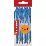 Liner STABILO 308 modrý 6 ks ECO-Pack (5+1) Liner STABILO 308 modrý 6 ks ECO-Pack (5+1)