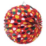 Lampión Bodky, papierový, guľatý, 26 x 22,5 cm Lampión Bodky, papierový, guľatý, 26 x 22,5 cm