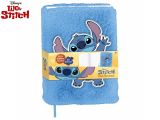 Lilo & Stitch zápisník modrý plyšový 22x16x2,5cm 80stran