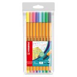 Liner - STABILO point 88 - 8 ks balenie - Pastelové barvy