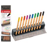 Liner STABILO point 88 Click Set - stolní stojánek a penál v jednom (sada 10 ks)