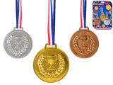 Medaile set 3ks na kartě Medaile set 3ks na kartě