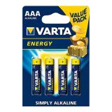Mikrobaterie Energy Alkaline AAA, 4 ks