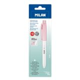 Mikrotužka / Pentelka MILAN PL1 Antibacterial HB 0,7 mm - ružová, blistr