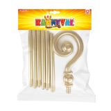 Mikulášská hůl zlatá 193 cm Mikulášská hůl zlatá 193 cm