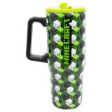 Minecraft Iconicmono Termohrnek s brčkem a uchem 920 ml Minecraft Iconicmono Termohrnek s brčkem a uchem 920 ml