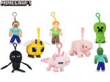 Minecraft přívěsek na klíče plyšový 12cm 8druhů 12m+ Minecraft přívěsek na klíče plyšový 12cm 8druhů 12m+