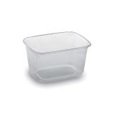 Miska hranatá průhledná 250 ml / 100ks / Miska hranatá průhledná 250 ml / 100ks /