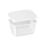 Miska (PP) hranatá průhledná 250ml + víčko [250 sad]