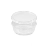 Miska (PP) kulatá průhledná 125ml + víčko [250 sad]