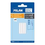 Náhradní gumy MILAN pro tužky CAPSULE Slim a PL1, sada 4 ks Náhradní gumy MILAN pro tužky CAPSULE Slim a PL1, sada 4 ks