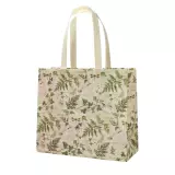 Nákupní taška z netkané textilie Nature 35x31 cm - zelená-krémová Nákupní taška z netkané textilie Nature 35x31 cm - zelená-krémová