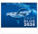 Nástěnný kalendář 2026 Deep Blue