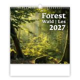 Nástenný kalendár 2027 Forest/Wald/Les