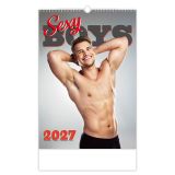 Nástenný kalendár 2027 Sexy Boys