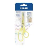 Nůžky MILAN Basic Pastel Edition žluté - blistr Nůžky MILAN Basic Pastel Edition žluté - blistr