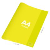 Obal na notebook A4 PVC 432x304 mm Neon Color - průhledný/žlutý