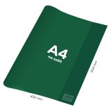 Obal na notebook A4 PVC 432x304 mm - průhledný/zelený