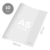 Obal na sešit A5 PVC 306x217 mm, hrubý/transparentní, 10 ks Obal na sešit A5 PVC 306x217 mm, hrubý/transparentní, 10 ks