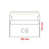 Obálky C6 114x162 mm samolepicí