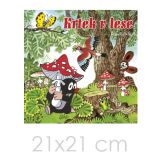 Omalovánka 21x21cm Akim - Krtek v lese