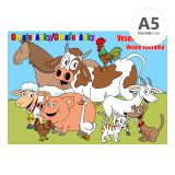 Omalovánka A5 LUX - Veselá zvířátka