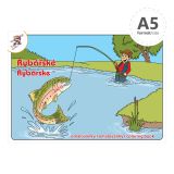 Omalovánka A5 - Rybářské omalovánky