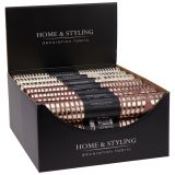 Organza látková 28x150 cm - zlaté pruhy (mix 2 barev) Organza látková 28x150 cm - zlaté pruhy (mix 2 barev)