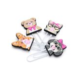 Ozdobná spona /záložka Animals with glasses 7 cm (sada 4 ks) Ozdobná spona /záložka Animals with glasses 7 cm (sada 4 ks)