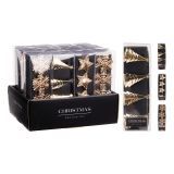 Ozdobné kroužky na ubrousky - zlaté 50 mm, mix/sada 4 ks