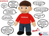 Panáček Brňák 32cm na baterie mluvící hantecem 0m+ v sáčku