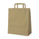 Papírové tašky 32+16x39 cm hnědé / 250 ks / Papírové tašky 32+16x39 cm hnědé / 250 ks /