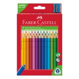 Pastelky Faber-Castell Grip Junior 30 barev + ořezávatko