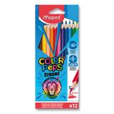 Pastelky trojhranné MAPED COLORPEPS STRONG sada 12 ks