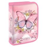 Penál plný - 1 patrový, 31 kusů JUNIOR S9 Butterfly - motýl