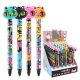 Váleček gelový/gumový JUNIOR Meow 0,5 mm - modrý Váleček gelový/gumový JUNIOR Meow 0,5 mm - modrý