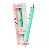 Pero kuličkové BLOCK Smile s korálky - modrá náplň