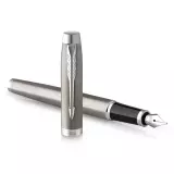 Pero plnící PARKER IM Essential Stainless Steel CT (modrá náplň, hrot F)