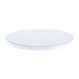 Pevný kulatý dortový podnos průměr 35 cm / tloušťka 12 mm - bílý