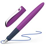 Plnicí pero Schneider Wavy purple - modrá náplň